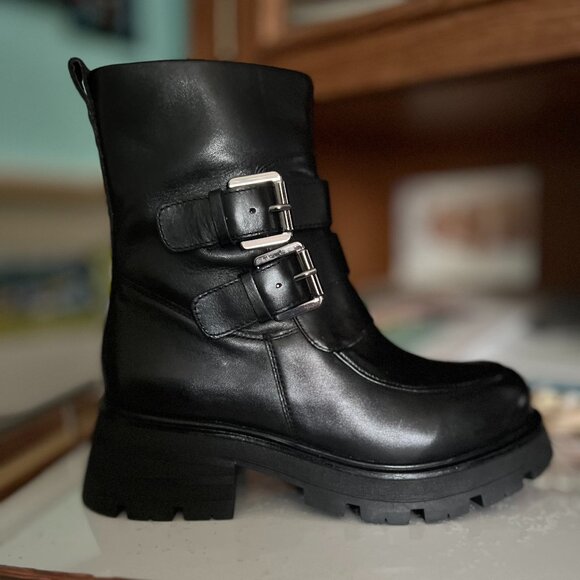 Seychelles Chasin' You Women's Motorcycle Boot ,Moto Boot-Size 7.5M- Black - Picture 7 of 12